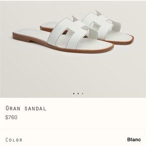 Hermes Paris Oran Sandal 39